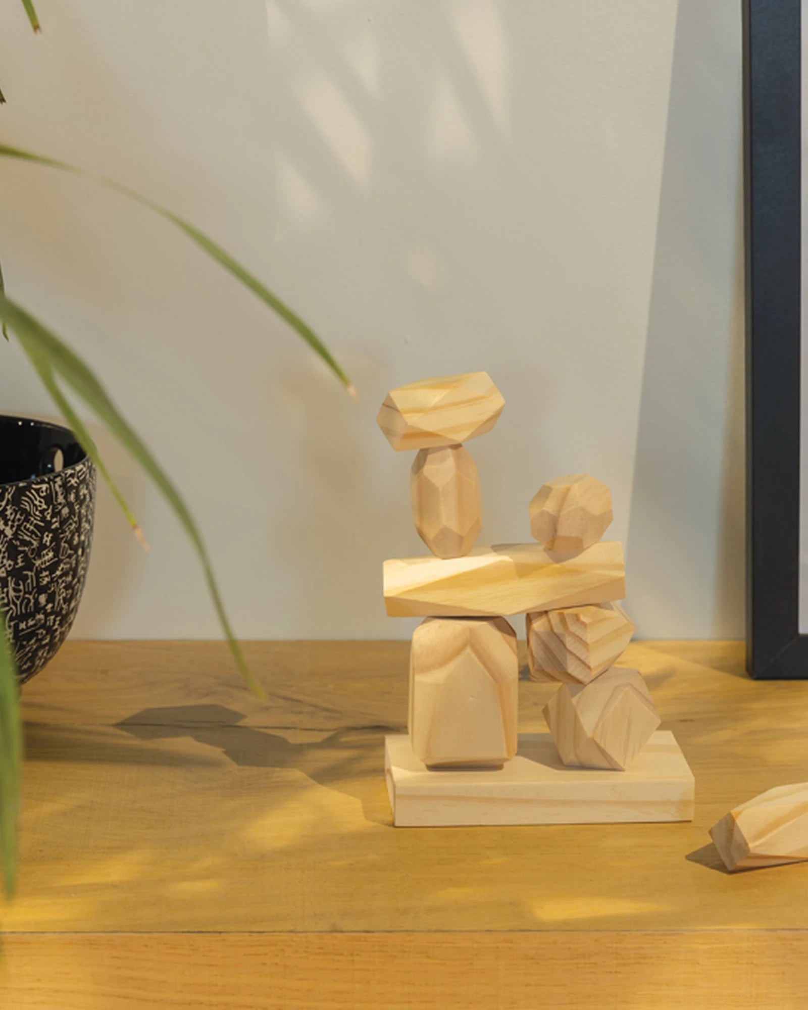 Balansstenen hout FSC in pouch om te personaliseren - 6